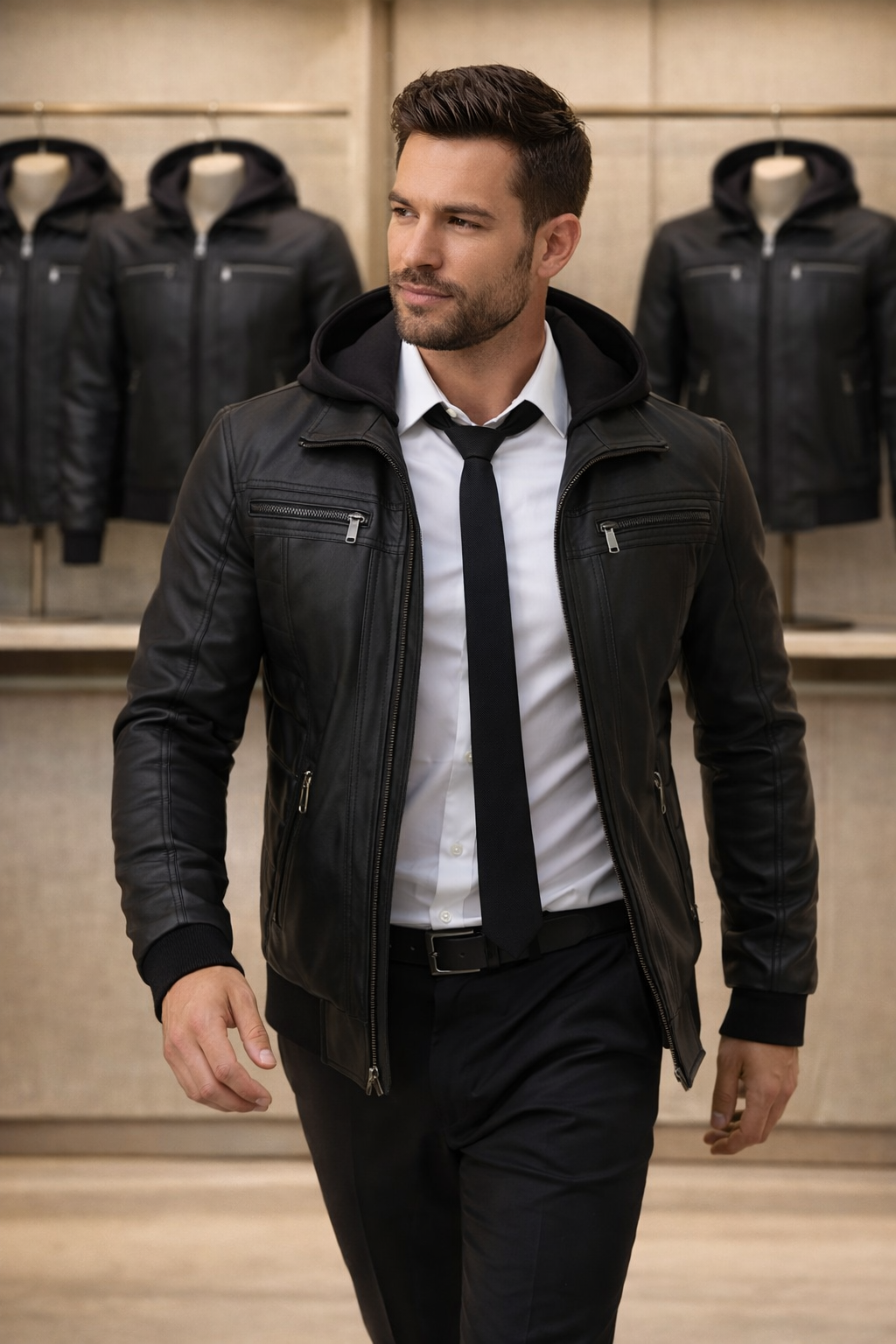 Chaqueta Hombre Milano En Cuerina