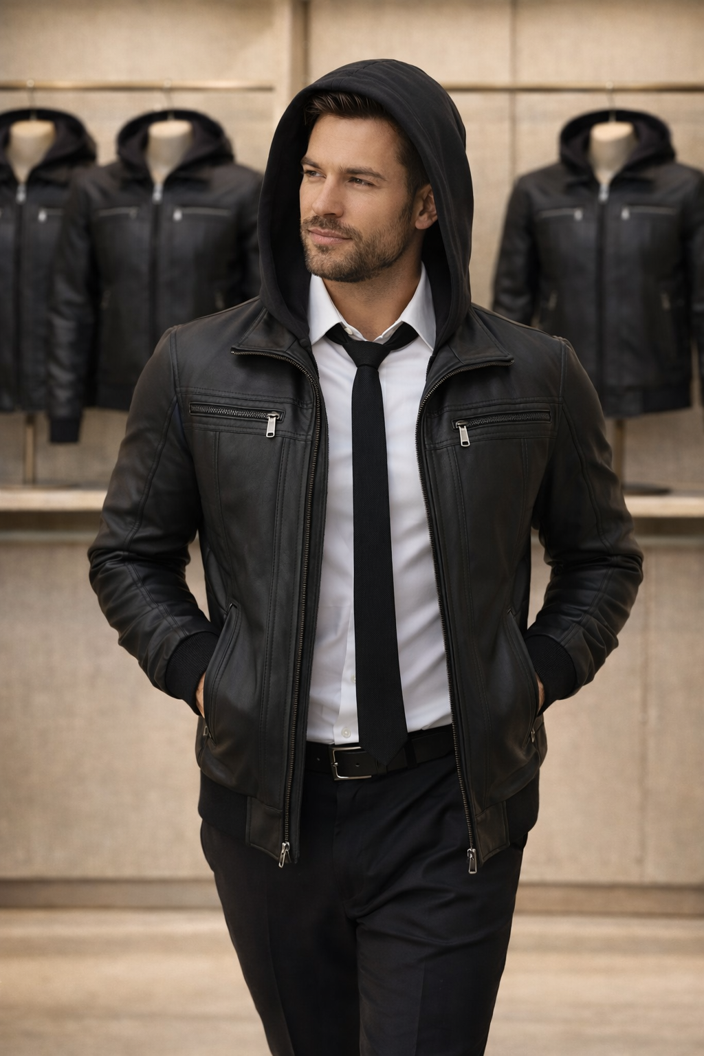 Chaqueta Hombre Milano En Cuerina