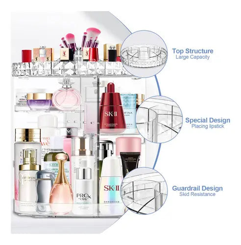Organizador De Maquillaje Giratorio 360º