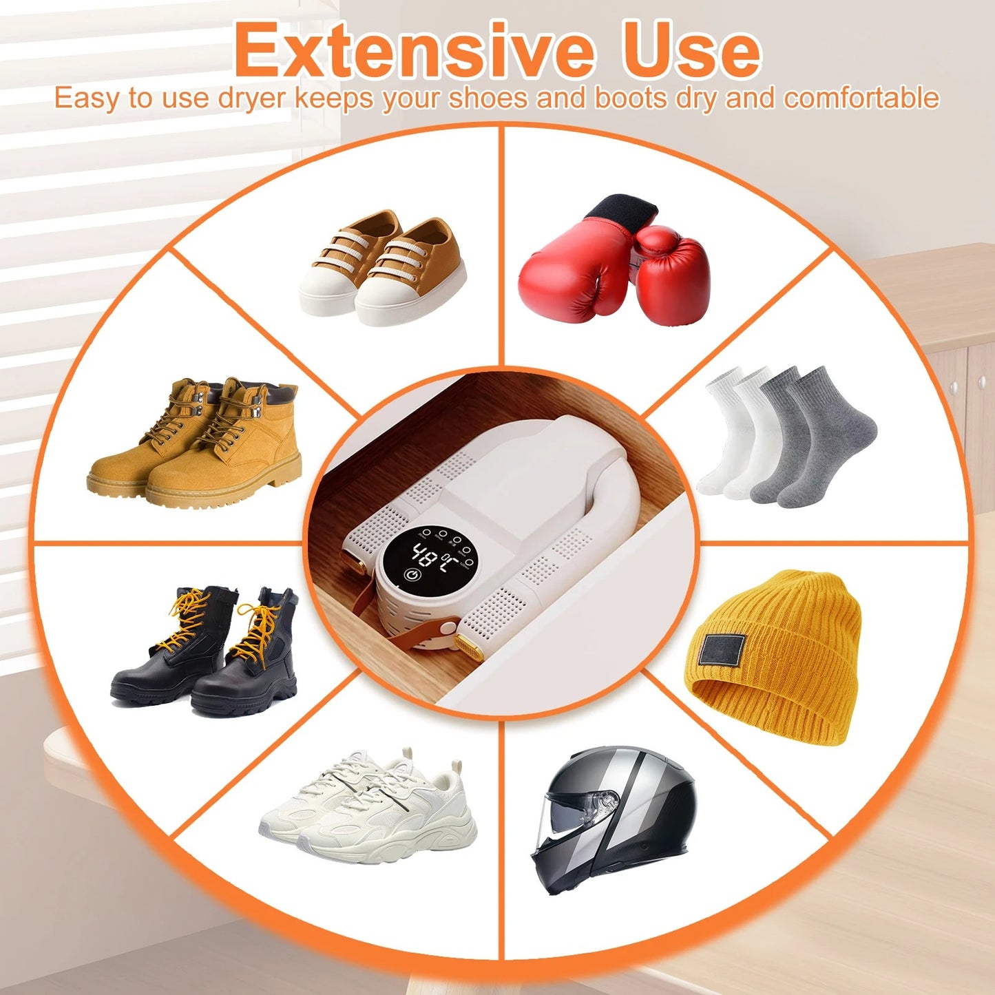 Secador Zapato Inteligente Temporizador